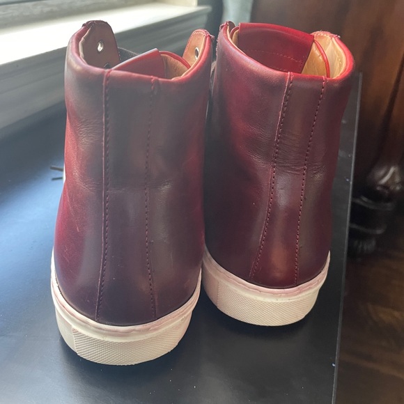 Magnanni Men’s Hightop Sneaker Rich Burgundy - Picture 5 of 6